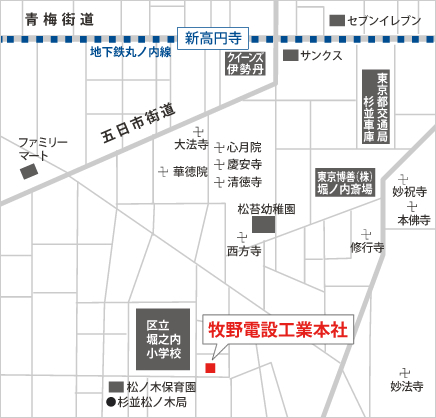 本社の地図