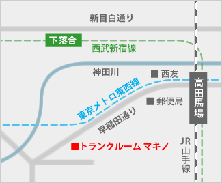 トランクルーム　マキノの地図
